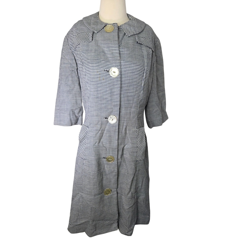 Vintage‎ Houndstooth Marin McCoy Coat & Dress Women's Size 12  1940-1950
